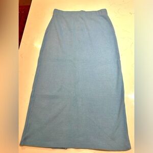Women's Baby Blue Pencil Midi Skirt